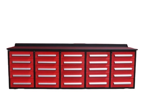 10’ 25 Drawer Red Tool Cabinet _2499 - 1