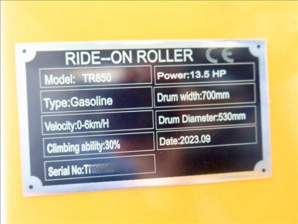 Traner TR850 Vibratory Road Roller for sale