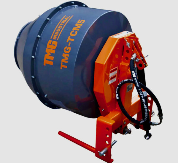 TMG-TCM5 Industrial 5 Cubic Foot 3-Point Hitch Cement Mixer