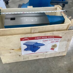 Two hundred pound cast anvil