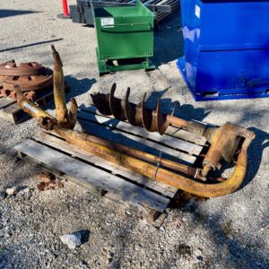 Used three point post hole auger for sale on our outdoor sales lot.