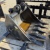 Kubota Backhoe Tooth Bucket BT900, 24'' Black