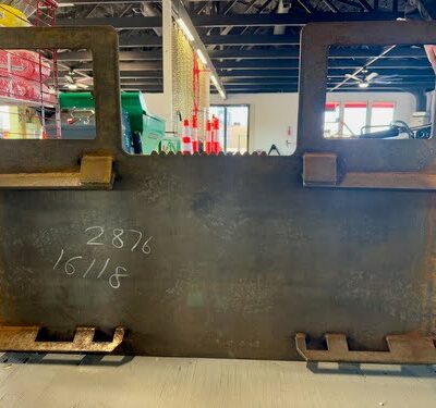 QA SS Blank Plate, Walk-Through, W/ Guard
