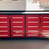 Tool Cabinet 7' 20 Drawer Red