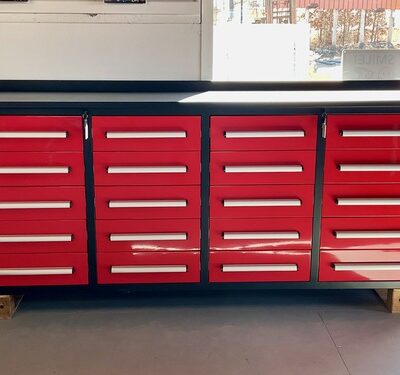 Tool Cabinet 7' 20 Drawer (1 - Red )