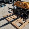 Wolverine Pallet Forks 48" w/ Hydraulic Adjust - Quick Attach Skid Steer