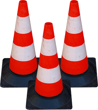 Cliffhouse Buildings sell industrial equipment including traffic cones.