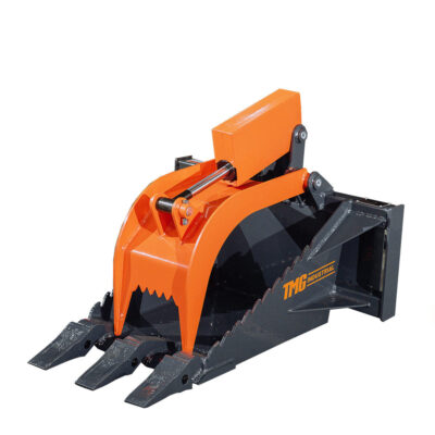 Mini Skid Steer Stump Bucket Grapple, 2200-lb Grapple Capacity