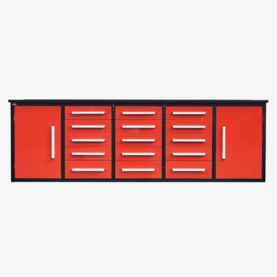 10' Tool Cabinet with 15 Drawers & 2 Cabinets