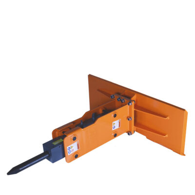 30-70 HP Skid Steer Hydraulic Breaker, 2" Moil Point Chisel