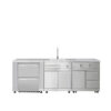 7-Piece Stainless Steel Modular Outdoor Kitchen Suite Set - Image 10