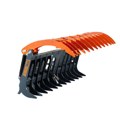 Skid Steer Skeleton Root Rake Grapple, 2600 LB Grapple Capacity