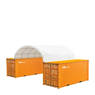 20' x 20' PE Fabric Container Shelter