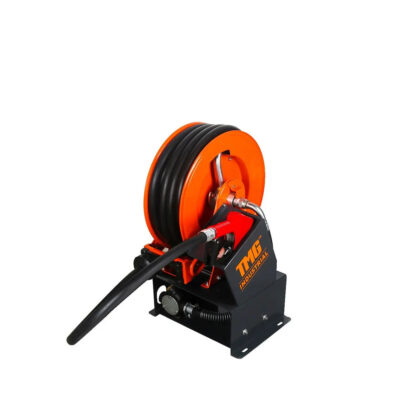 Portable Diesel Transfer Pump w/49’ Hose Reel, Auto Shut Off