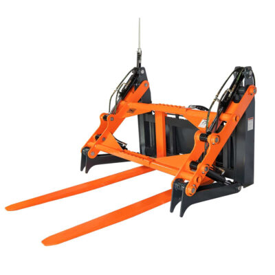 60" Four-Cylinder Pallet Fork Pipe Grapple, 6200-lb Lift Capacity