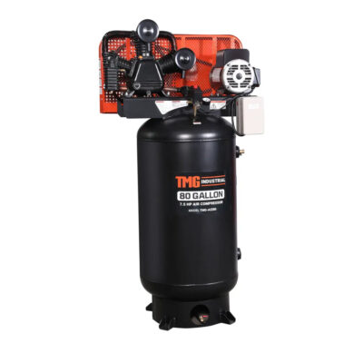 80 Gallon 7.5 HP Stationary Electric Air Compressor, 6 Min Fill Time