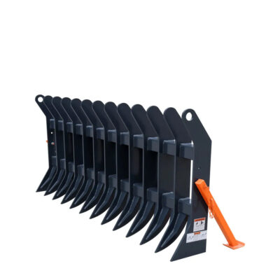 72" Skid Steer Root Debris Rake Attachment, Universal Mount