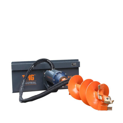 Skid Steer Post Hole Auger Drive Attachment, 12" Diameter Auger