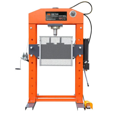 100 Ton Capacity Hydraulic Shop Press, Heavy Duty Pressing