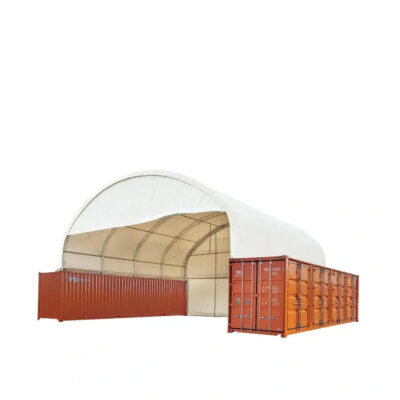 40' x 40' Dual Truss Container Shelter