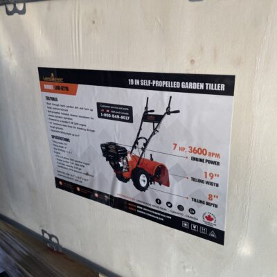 19" Self Propelled Garden Tiller