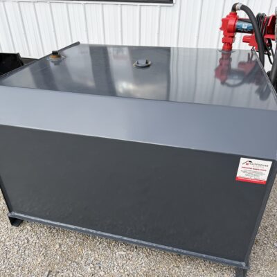 Cliffhouse Buildings portable 250 gallon fuel tank with electric fuel pump - grey.