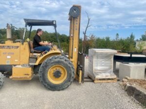 Load out assistance at Cliffhouse Buildings.  We have staff and equipment for loading customer purchases.