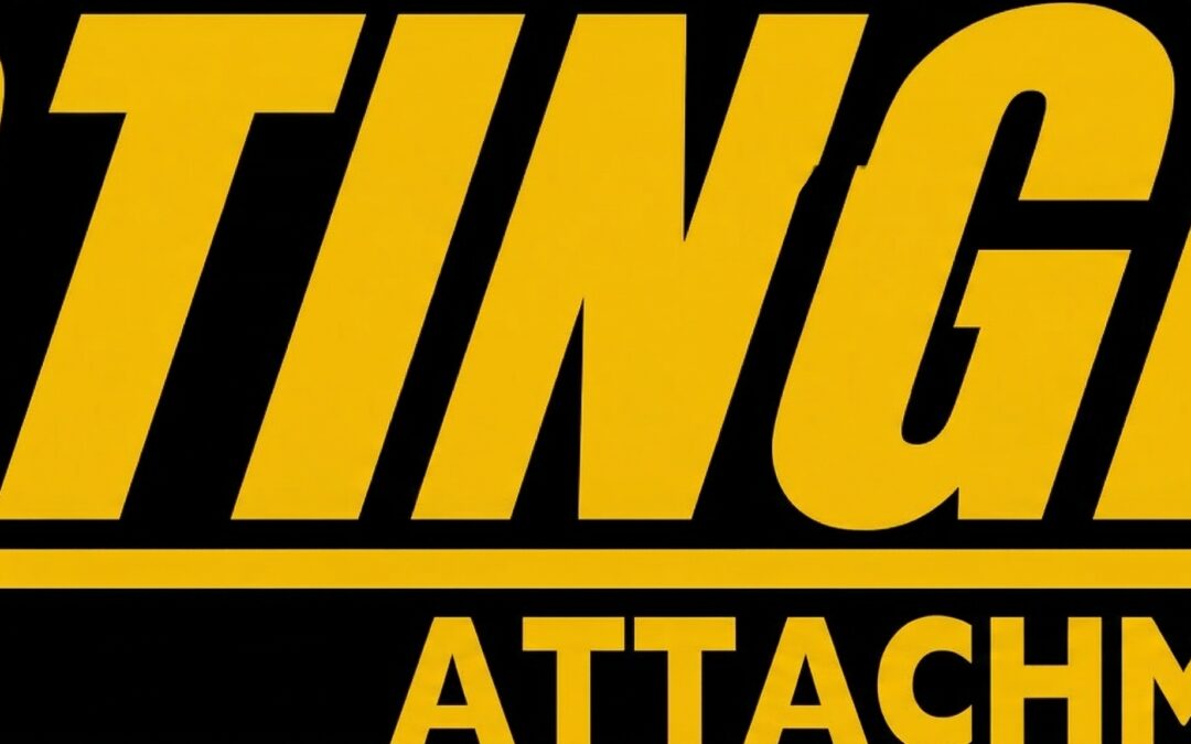 Stinger Attachments logo for Cliffhouse Buildings, featuring the “STINGER ATTACHMENTS” wordmark in bold lettering