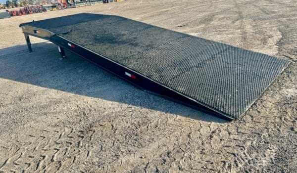 Loading Ramp 8’ X 25’ Steel Deck W/ Adjustable Height Legs…