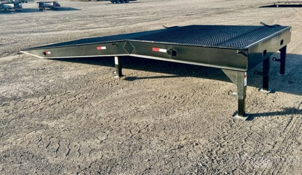 Loading Ramp 8’ X 25’ Steel Deck W/ Adjustable Height Legs…