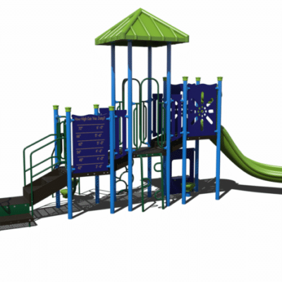 CW-0030 playground main image - Cliffhouse Buildings Child Works CW-0030 commercial playground structure