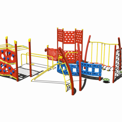 CW-0065 playground main image - Cliffhouse Buildings Child Works CW-0065 commercial playground structure