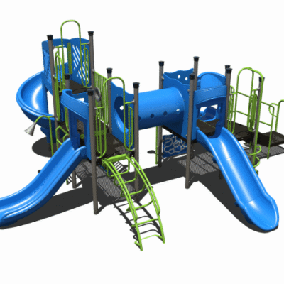 CW-0109 playground main image - Cliffhouse Buildings Child Works CW-0109 commercial playground structure