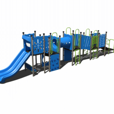 CW-0110 playground main image - Cliffhouse Buildings Child Works CW-0110 commercial playground structure