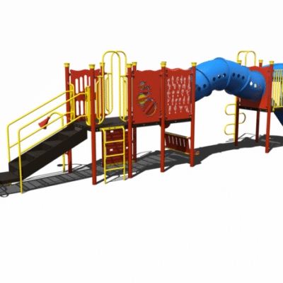 Child Works CW-0076 Commercial Playground Main Image - Cliffhouse Buildings Child Works CW-0076 commercial playground structure