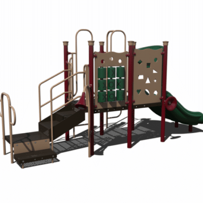 Child Works CW-0077 Commercial Playground Main Image - Cliffhouse Buildings Child Works CW-0077 commercial playground structure