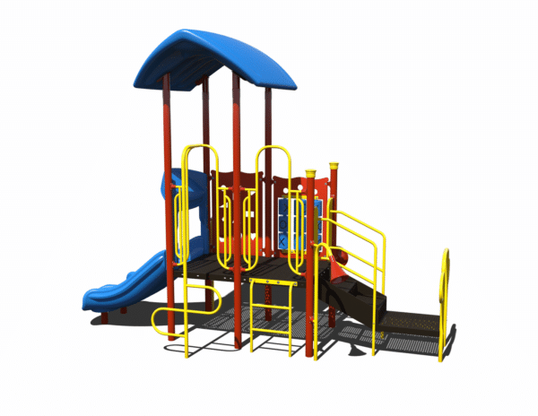 Child Works CW-0086-1 Commercial Playground Structure third rendering - Cliffhouse Buildings Child Works CW-0086-1 playground third rendering
