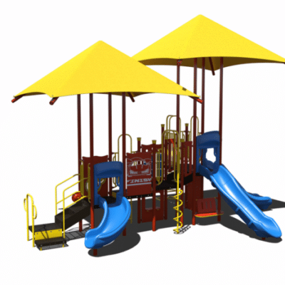CW-0096 playground main image - Cliffhouse Buildings Child Works CW-0096 commercial playground structure
