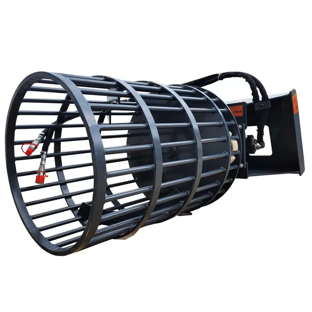 30_Skid-Steer_Rotary_Rock_Picker_1_250_lb_Load_Capacity_NM400_Wear_Resistant_Steel_Universal_Mount_TMG-SRP32-1_1197x1197 - Cliffhouse Buildings TMG-SRP32 30" skid steer rotary rock picker with universal mount, 250 lb load, and NM400 wear-resistant steel drum