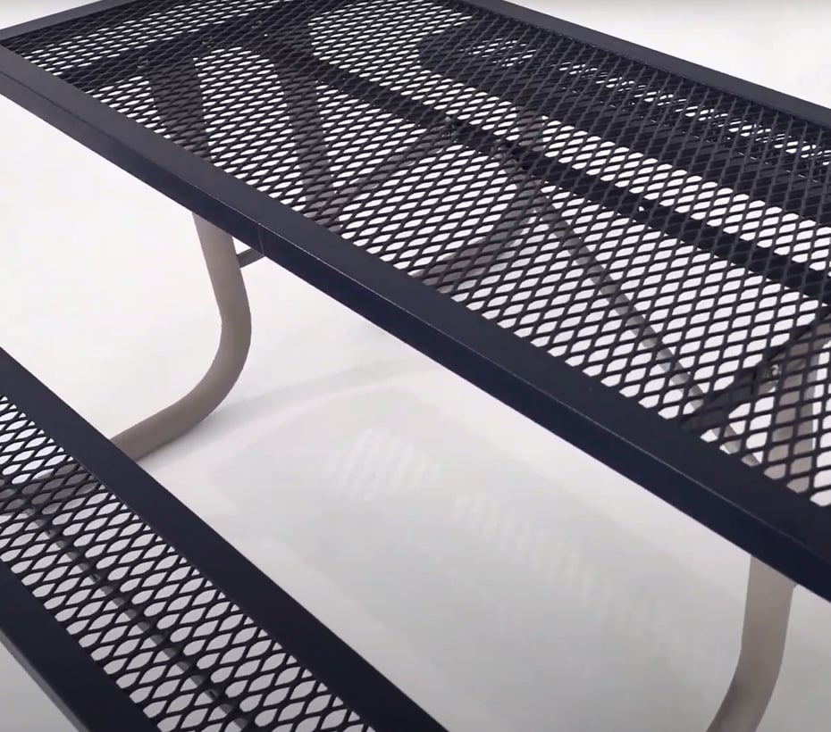 Superior Site Amenities Regal Table Video Image - Cliffhouse Buildings Superior Site Amenities Regal rectangular picnic table