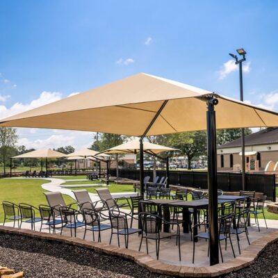 Superior Shade square hip commercial shade structure