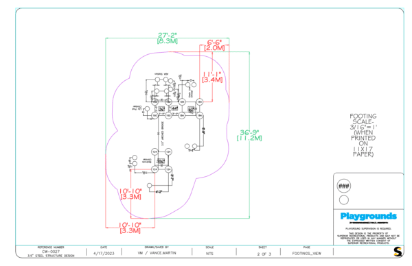 CW-0027 playground layout image - Cliffhouse Buildings CW-0027 playground layout image