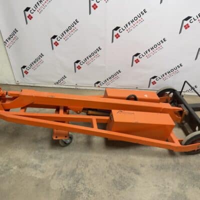 Used 24V rechargeable hydraulic pallet fork lift clearance item with charger included needs replacement batteries