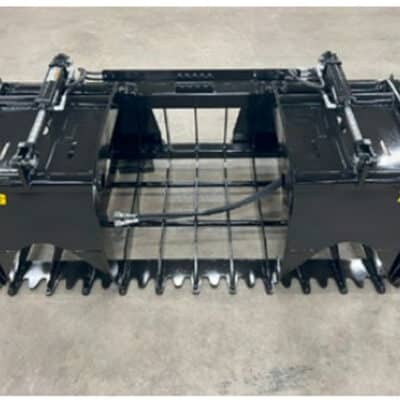 Stinger RRG root and rock grapple bucket for skid steers and utility tractors