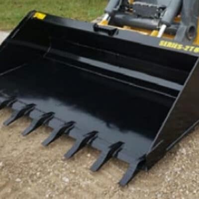 Stinger TB Series 2 tooth bucket attachment for skid steers