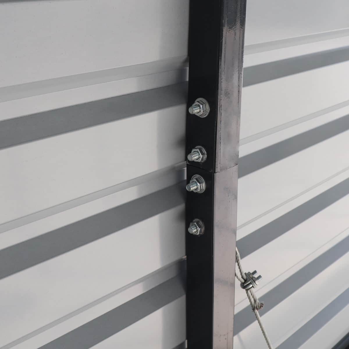 TMG-MSB1230 12' x 30' Metal Shed Boat Shelter, 12.3' Peak Height, 11' Clearance TMG-MSB1230