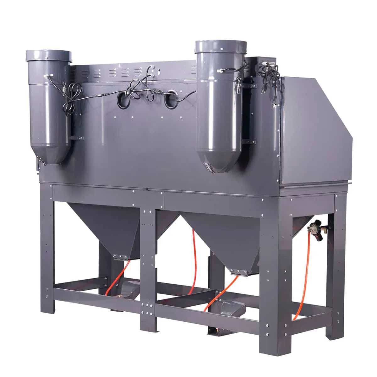 TMG-ABC88 235 Gallon/880L Commercial Cabinet Sandblaster, Dual Station Side-by-Side, Vacuum System, Oversized Window TMG