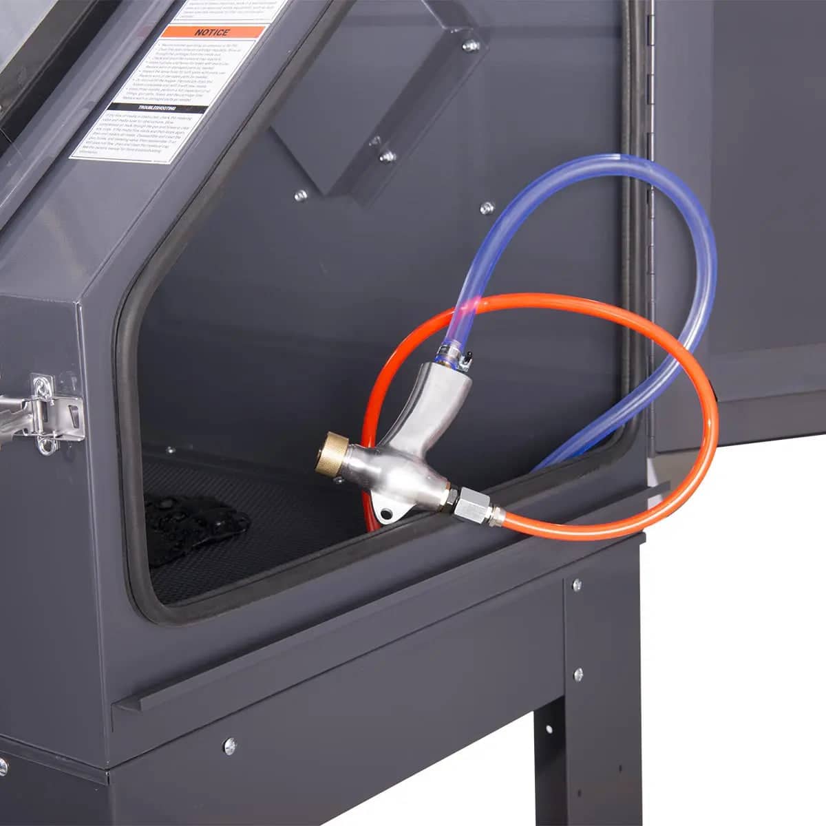 TMG-ABC88 235 Gallon/880L Commercial Cabinet Sandblaster, Dual Station Side-by-Side, Vacuum System, Oversized Window TMG