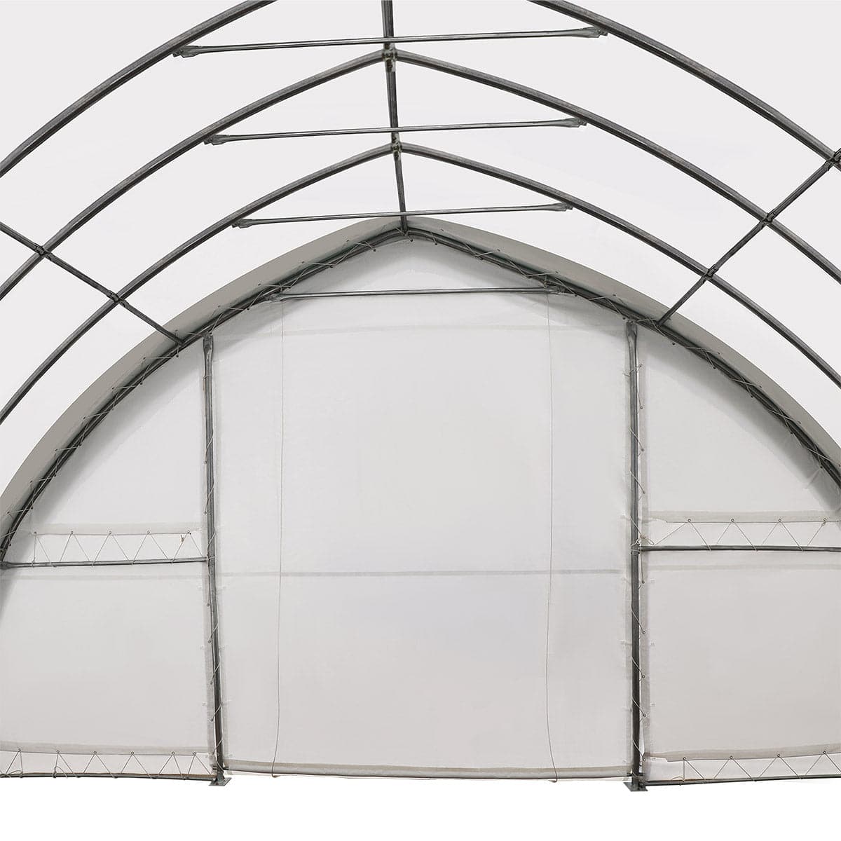 TMG-ST3062V 30' x 60' Peak Ceiling Storage Shelter with Heavy Duty 17 oz PVC Cover & Drive Through Doors, TMG-ST3062V (P