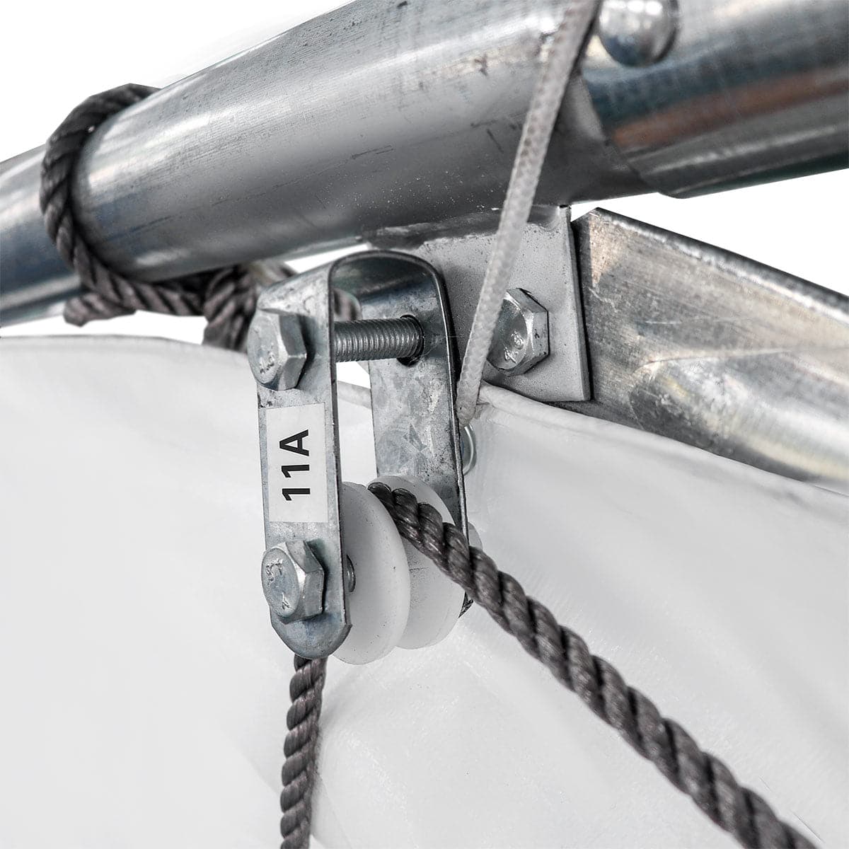 TMG-ST3072E 30' x 70' Straight Wall Peak Ceiling Storage Shelter with Heavy Duty 10 oz PE Cover TMG-ST3072E (Previously